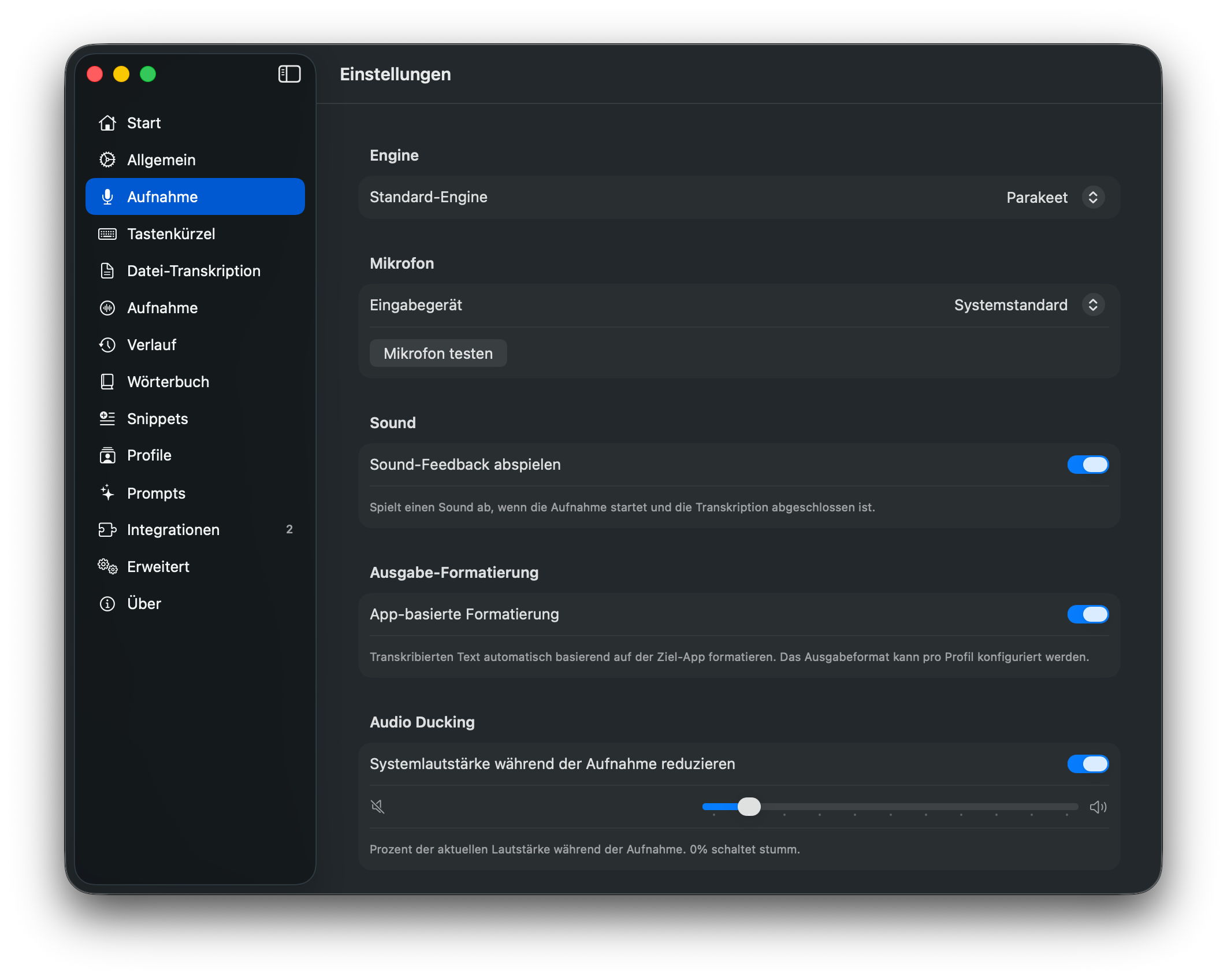 Standardmäßig privat.