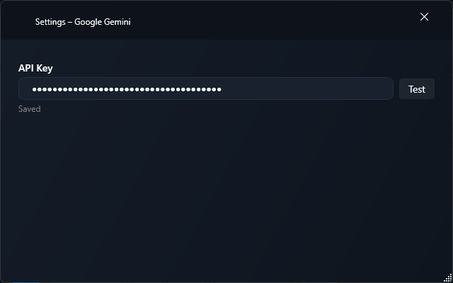 Gemini Windows settings
