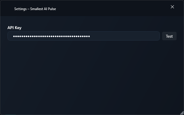 Smallest Pulse Windows settings